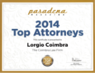 Top Attorneys 2014 Pasadena Magazine